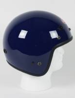 RMTB - DOT Blue 3/4 Motorcycle Helmet. Three Quarter Helmet